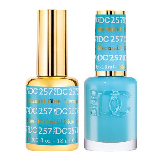 DND DC Gel Nail Polish Duo - 257 Mermaid Blue