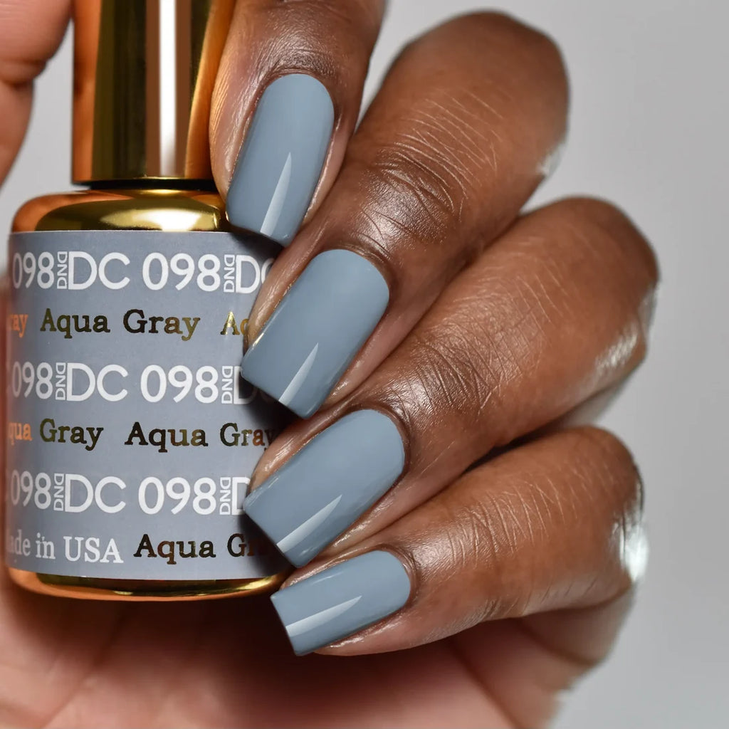 DND DC Gel Nail Polish Duo - 098 Aqua Gray