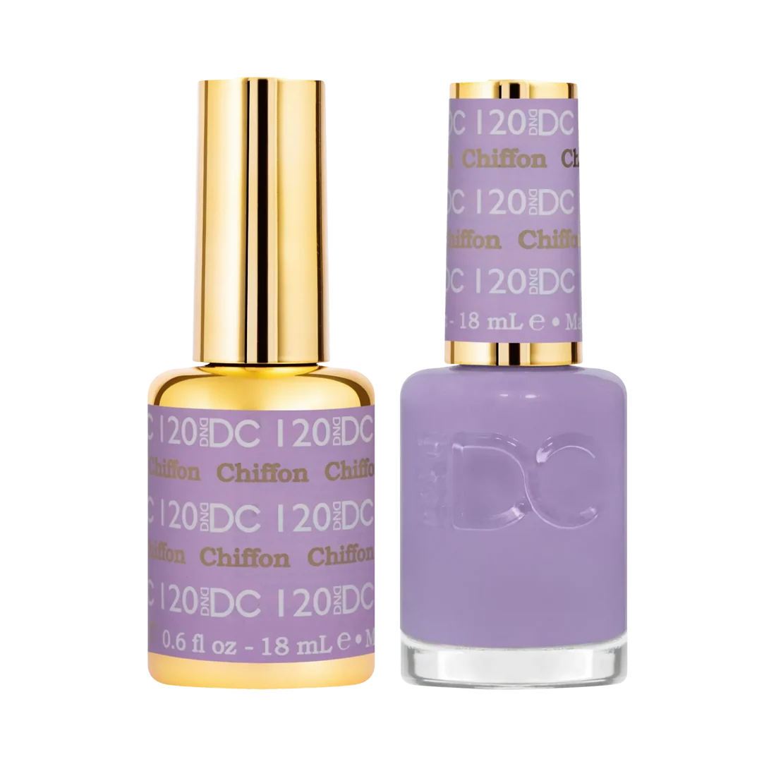 DND DC Gel Nail Polish Duo - 120 Chiffon