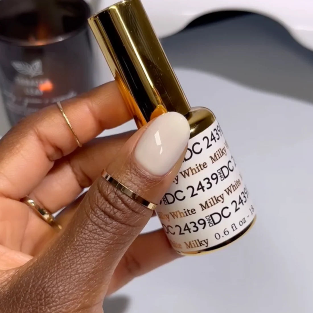 DND DC Gel Nail Polish Duo - 2439 Milky White