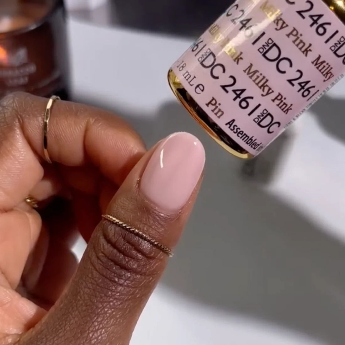 DND DC Gel Nail Polish Duo - 2461 Milky Pink