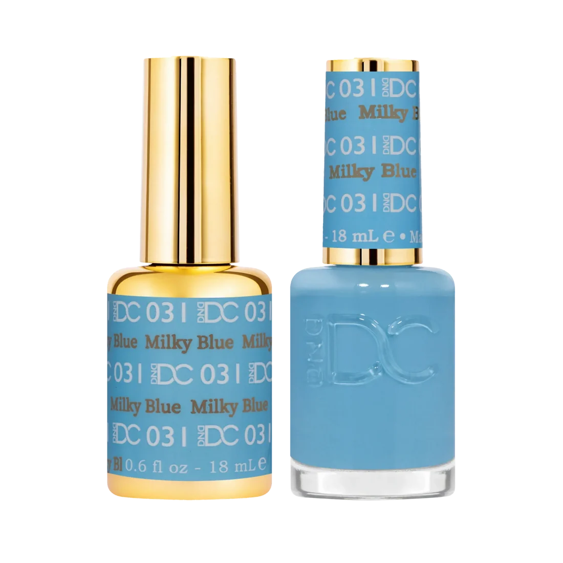DND DC Gel Nail Polish Duo - 031 Milky Blue