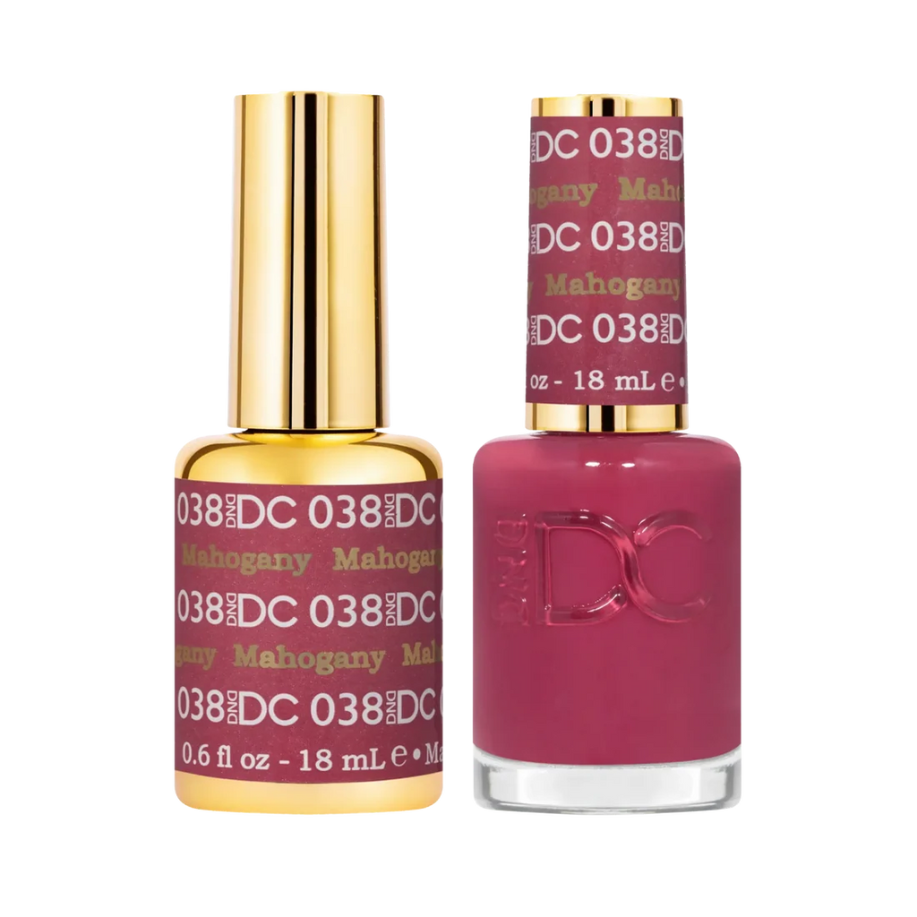 DND DC Gel Nail Polish Duo - 038 Mahogany