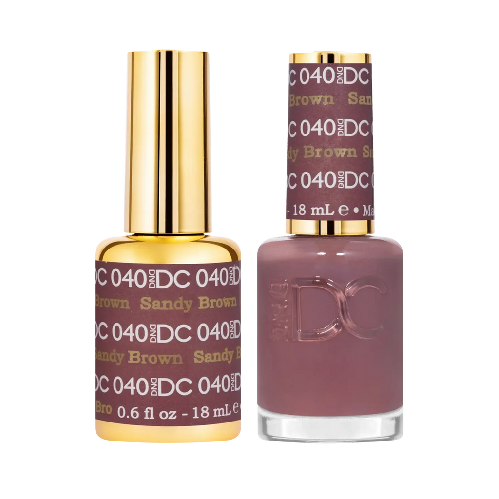 DND DC Gel Nail Polish Duo - 040 Sandy Brown