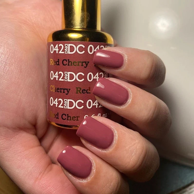 DND DC Gel Nail Polish Duo - 042 Red Cherry