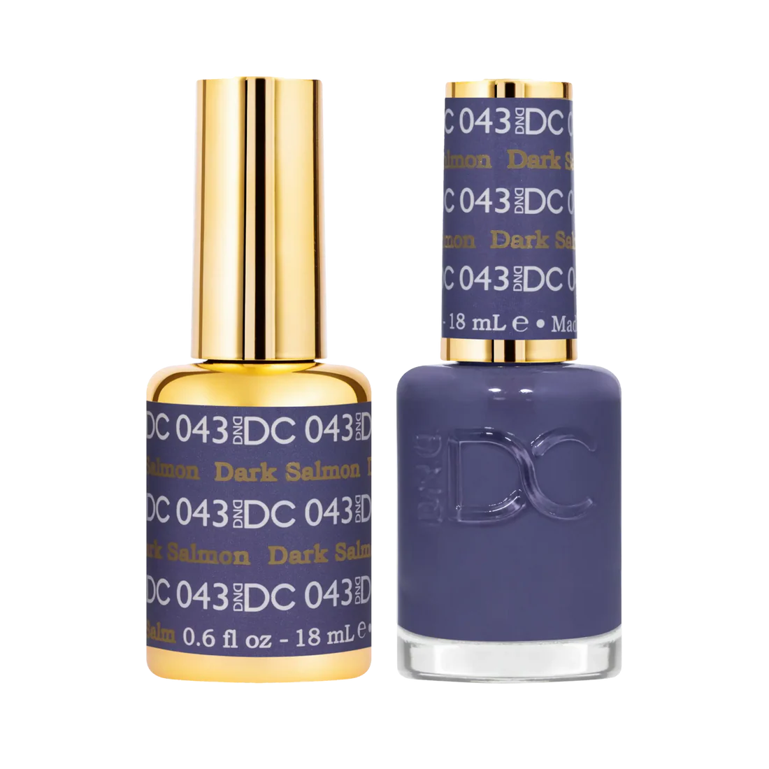 DND DC Gel Nail Polish Duo - 043 Dark Salmon