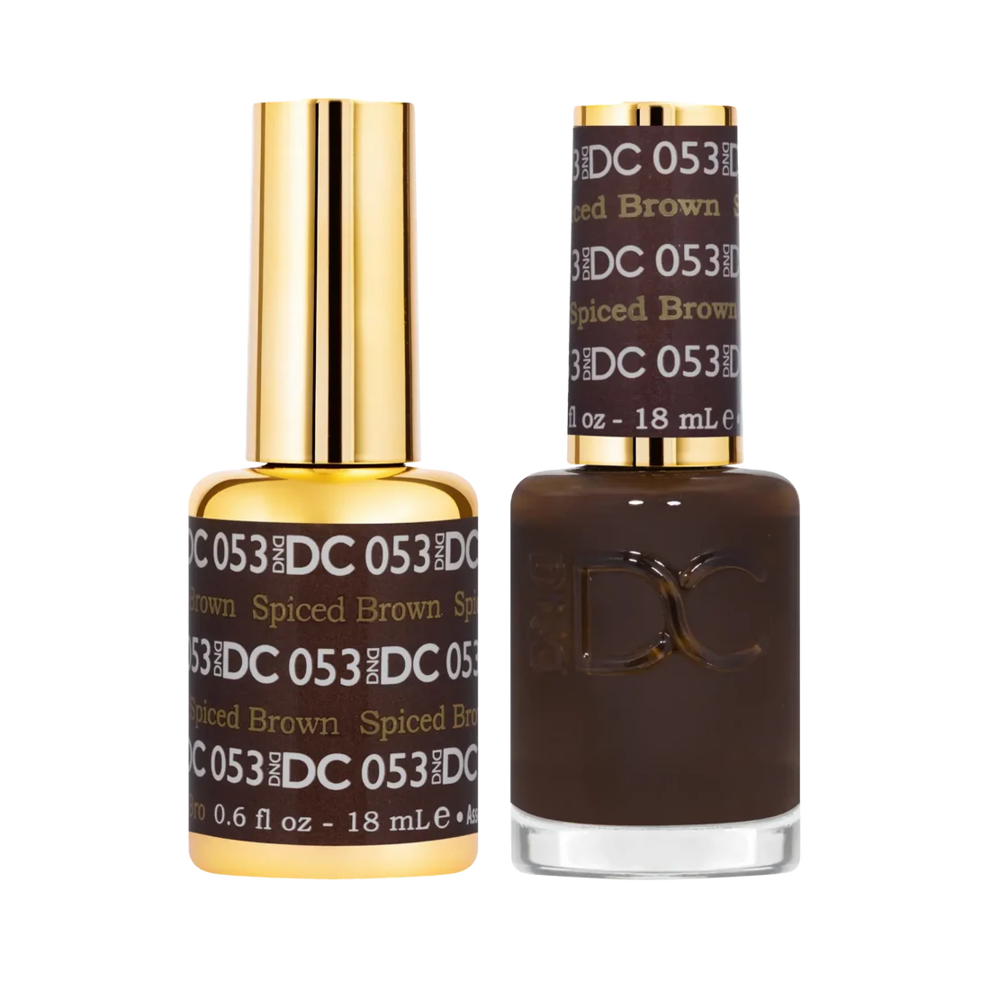 DND DC Gel Nail Polish Duo - 053 Spiced Brown