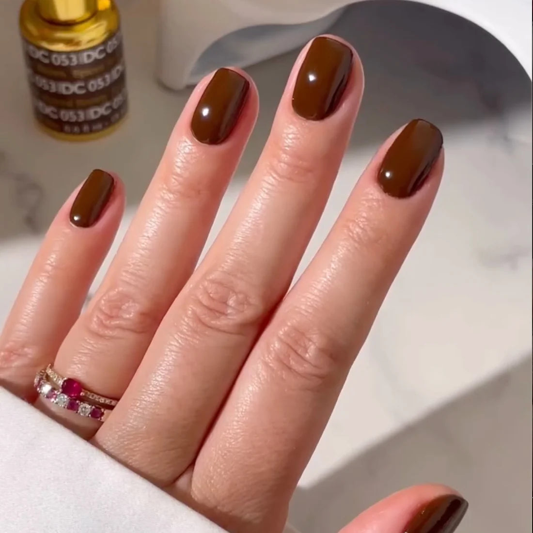DND DC Gel Nail Polish Duo - 053 Spiced Brown