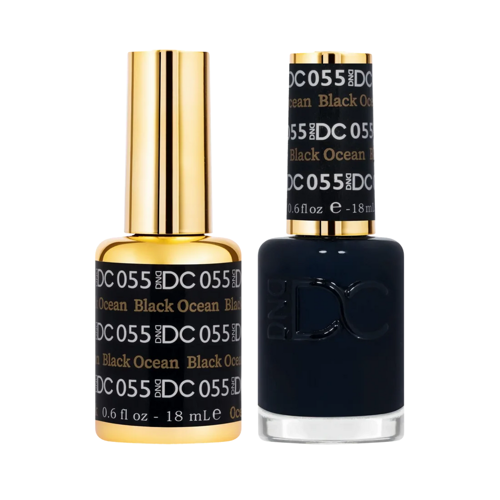DND DC Gel Nail Polish Duo - 055 Black Ocean