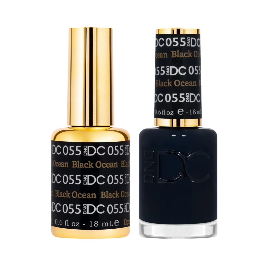 DND DC Gel Nail Polish Duo - 055 Black Ocean