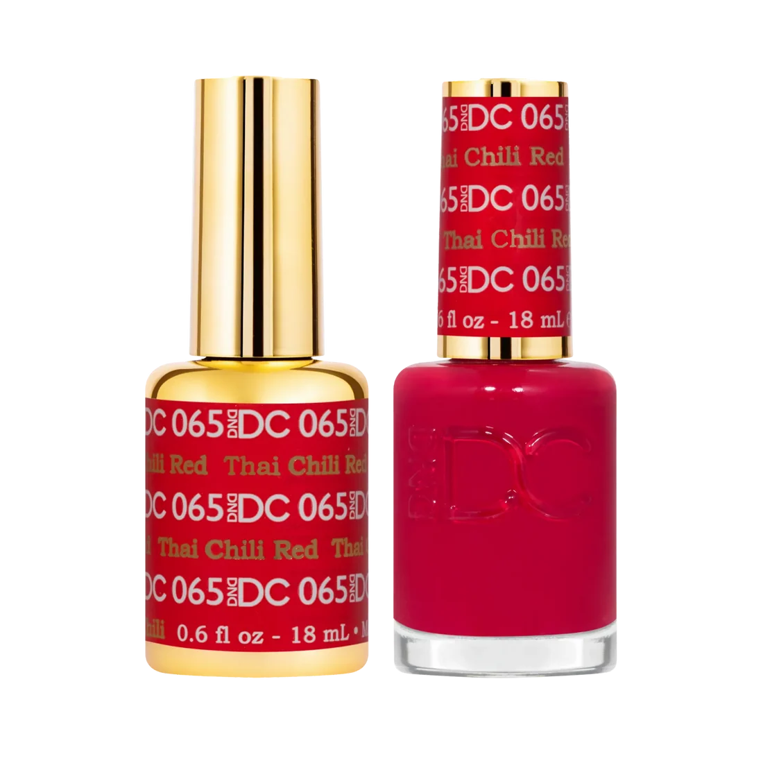 DND DC Gel Nail Polish Duo - 065 Thai Chili Red
