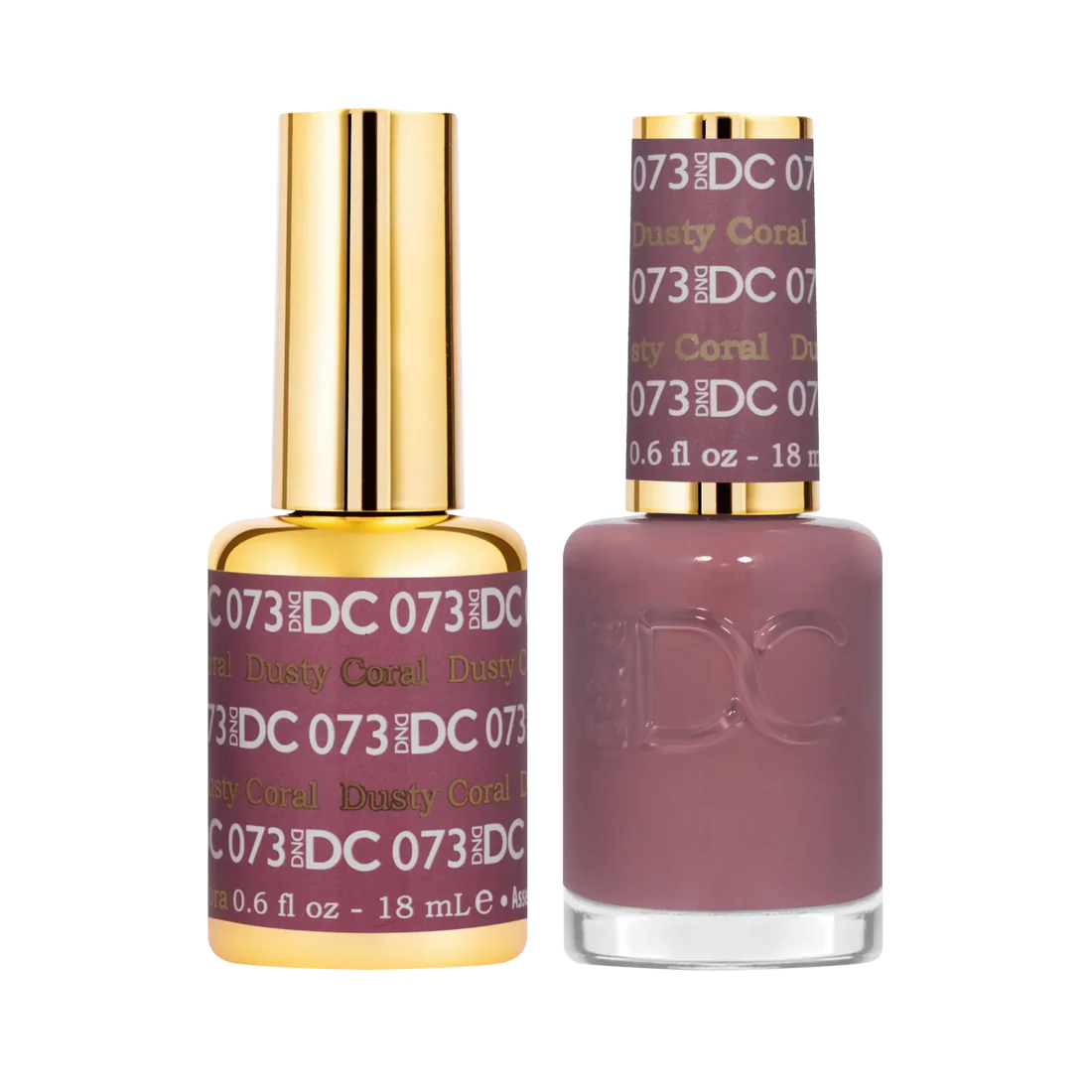 DND DC Gel Nail Polish Duo - 073 Dusty Coral