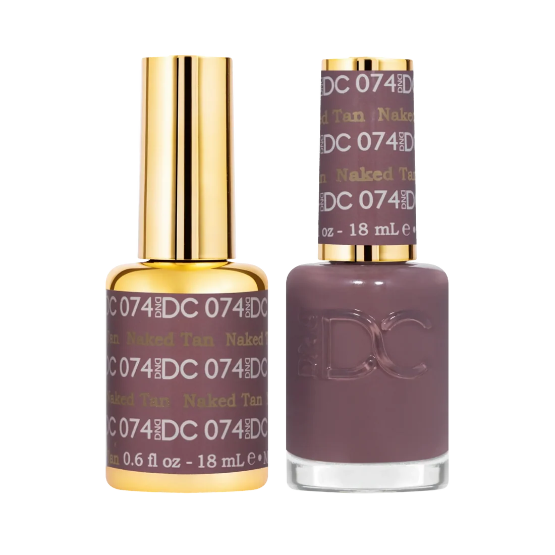 DND DC Gel Nail Polish Duo - 074 Naked Tan