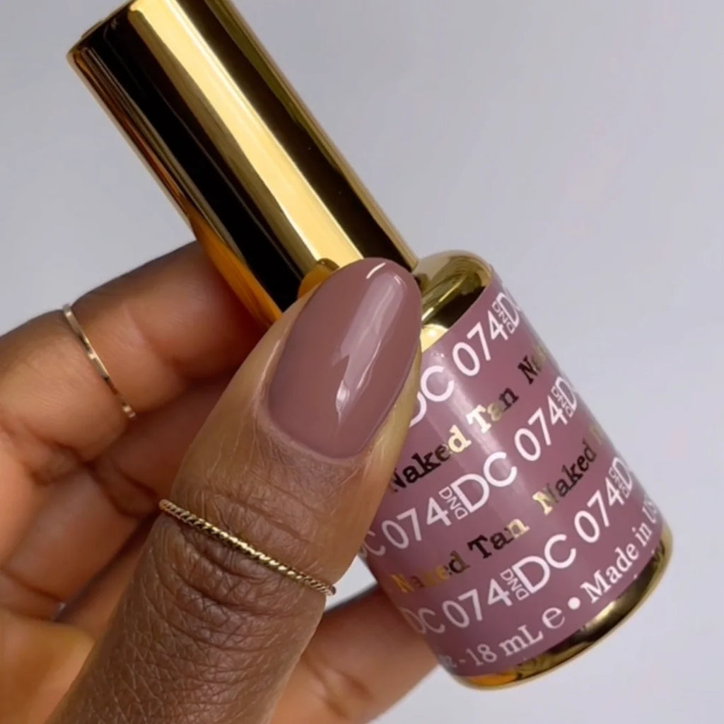 DND DC Gel Nail Polish Duo - 074 Naked Tan