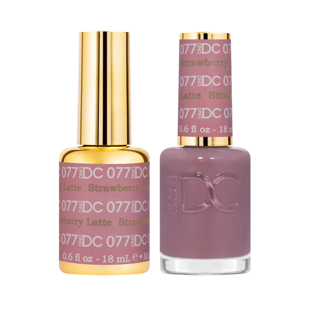 DND DC Gel Nail Polish Duo - 077 Strawberry Latte