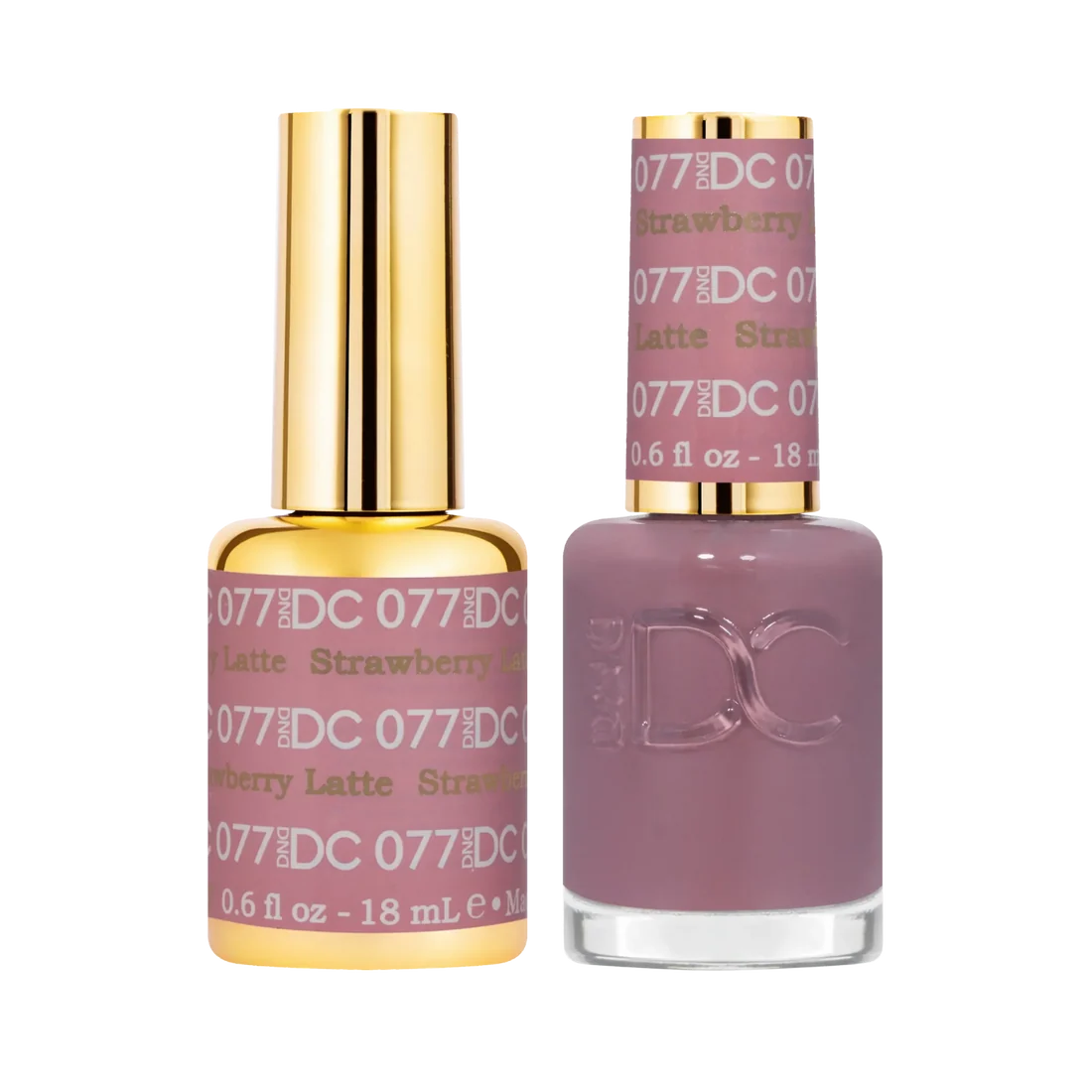 DND DC Gel Nail Polish Duo - 077 Strawberry Latte