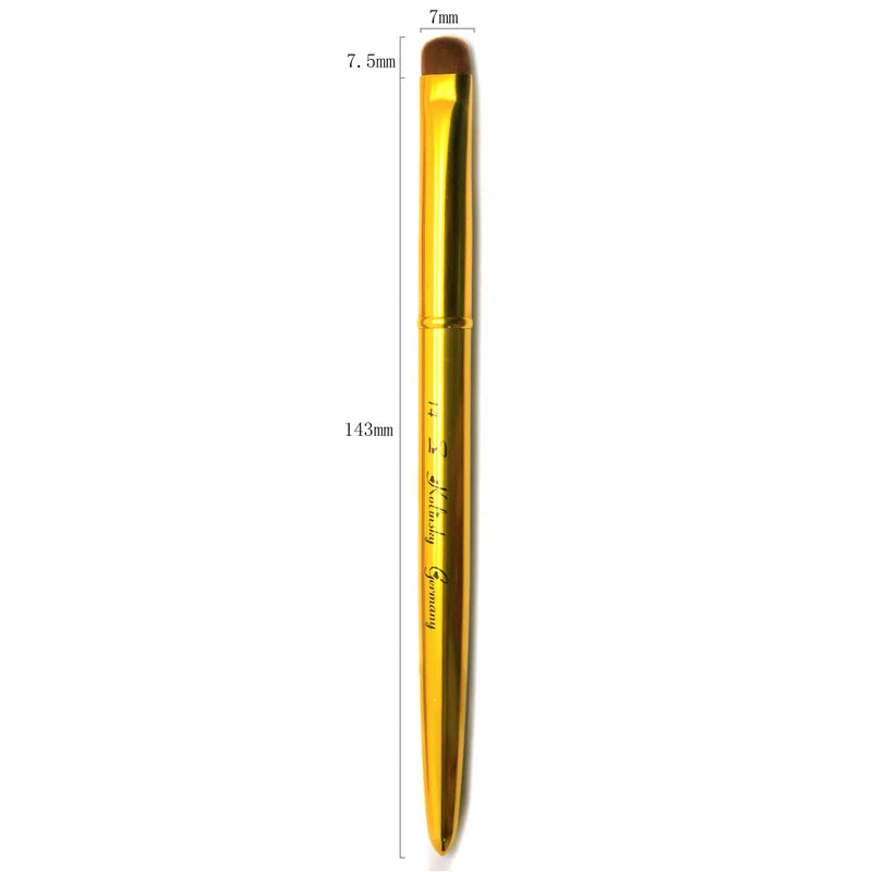 JKIO French Z Brushes - Gold Handle (Size 8, 10, 12, 14, 16)