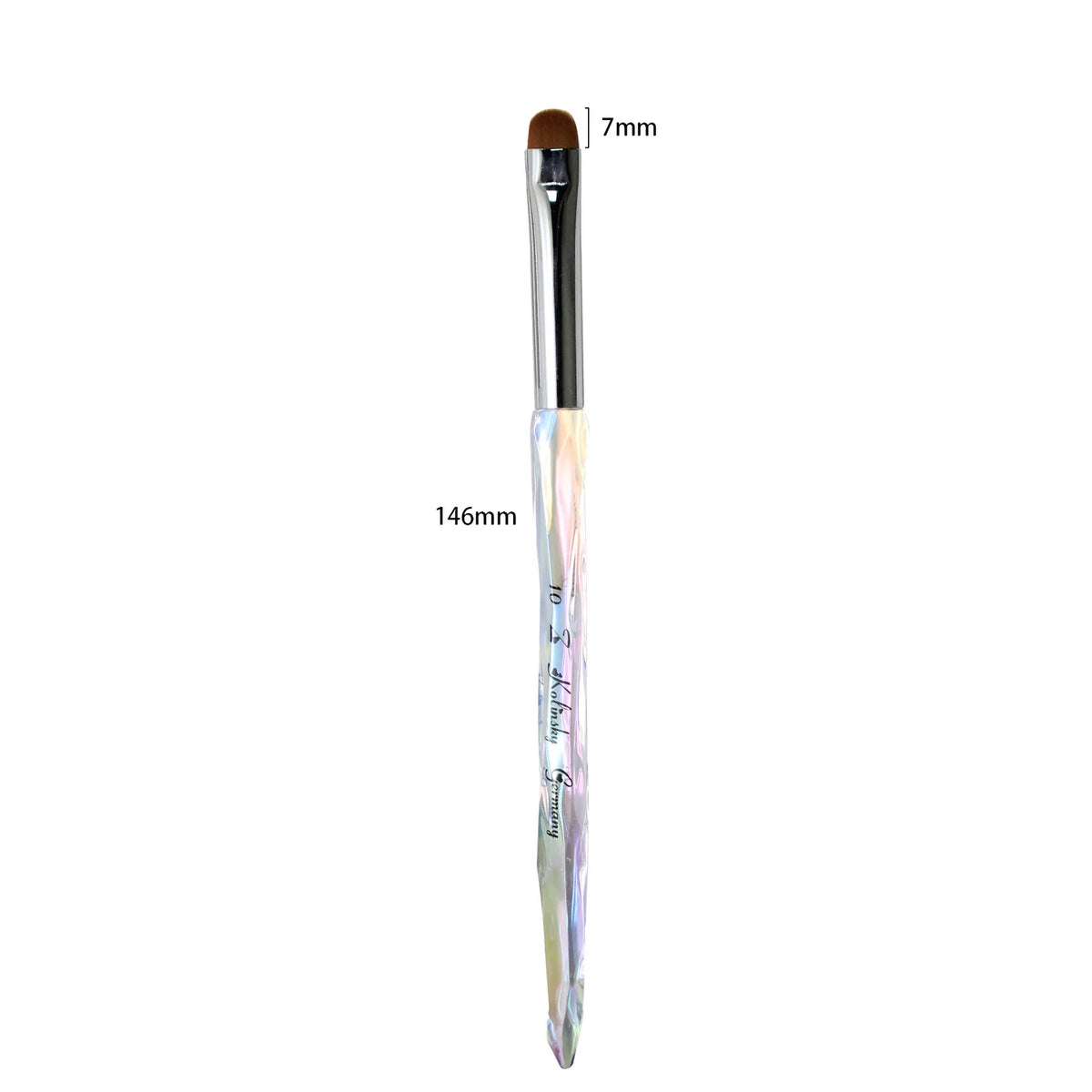 JKIO French Z Brushes - Crystal Handle (Size 8, 10, 12, 14, 16)