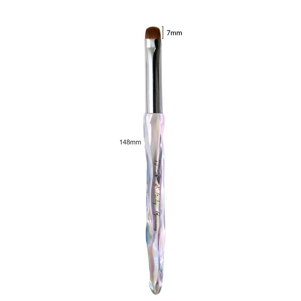 JKIO French Z Brushes - Crystal Handle (Size 8, 10, 12, 14, 16)