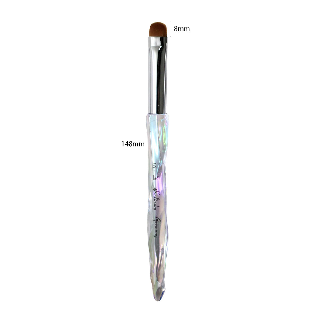 JKIO French Z Brushes - Crystal Handle (Size 8, 10, 12, 14, 16)